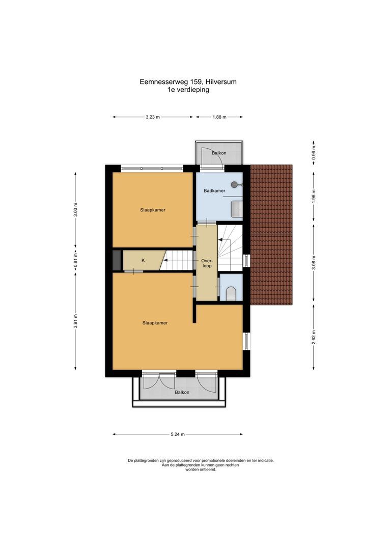 Eemnesserweg 159, Hilversum plattegrond-1