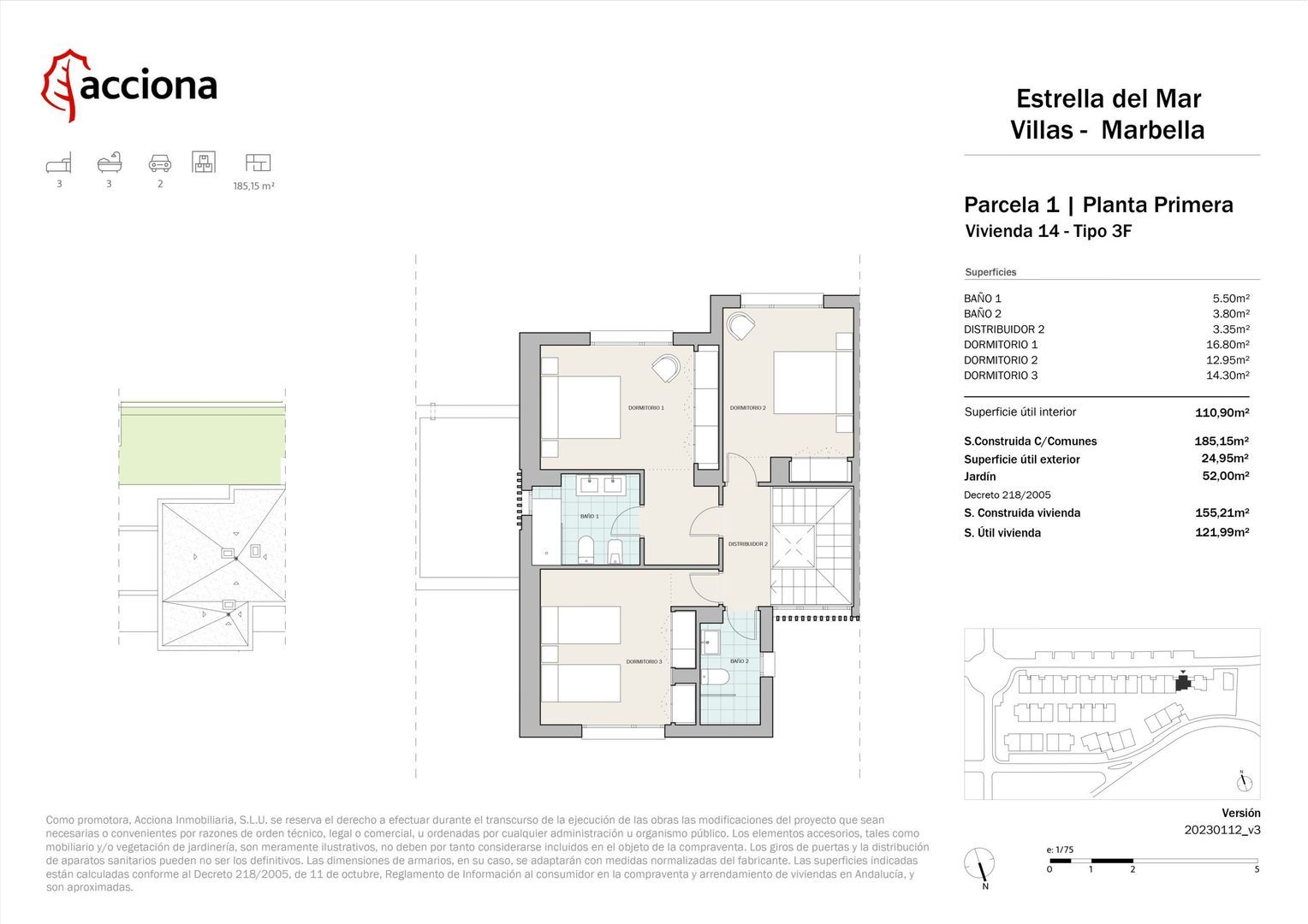 Sophisticated new villas, Elviria (Marbella) plattegrond-3