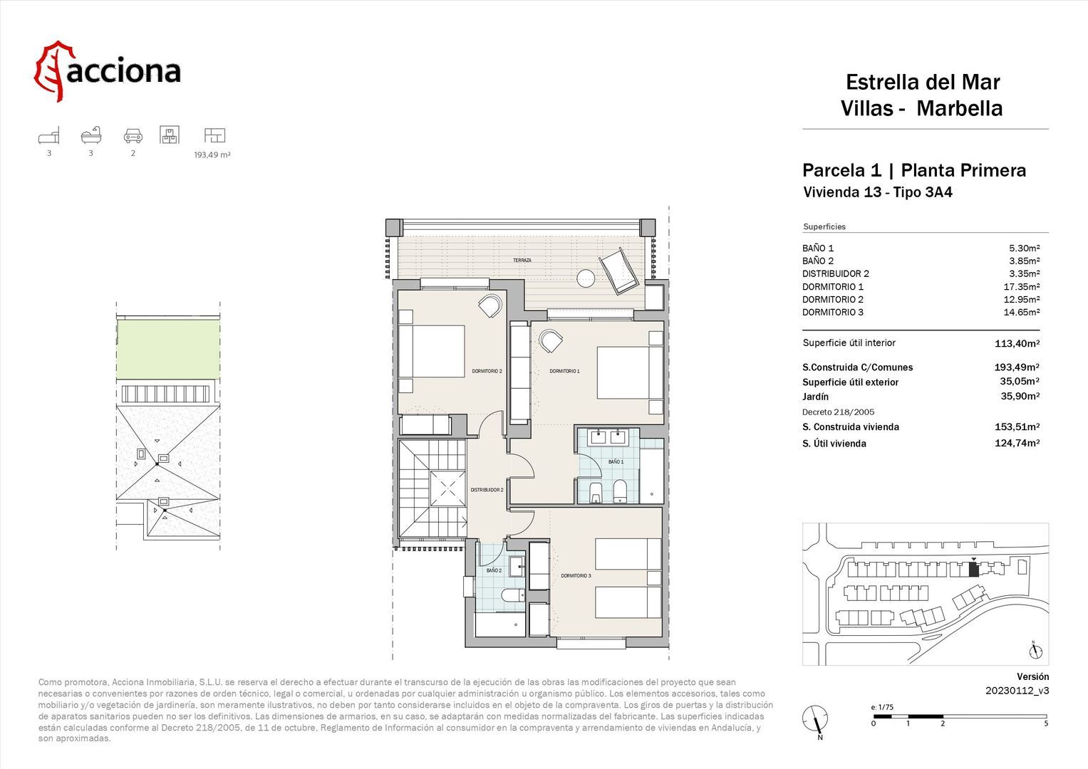 Sophisticated new villas, Elviria (Marbella) plattegrond-1