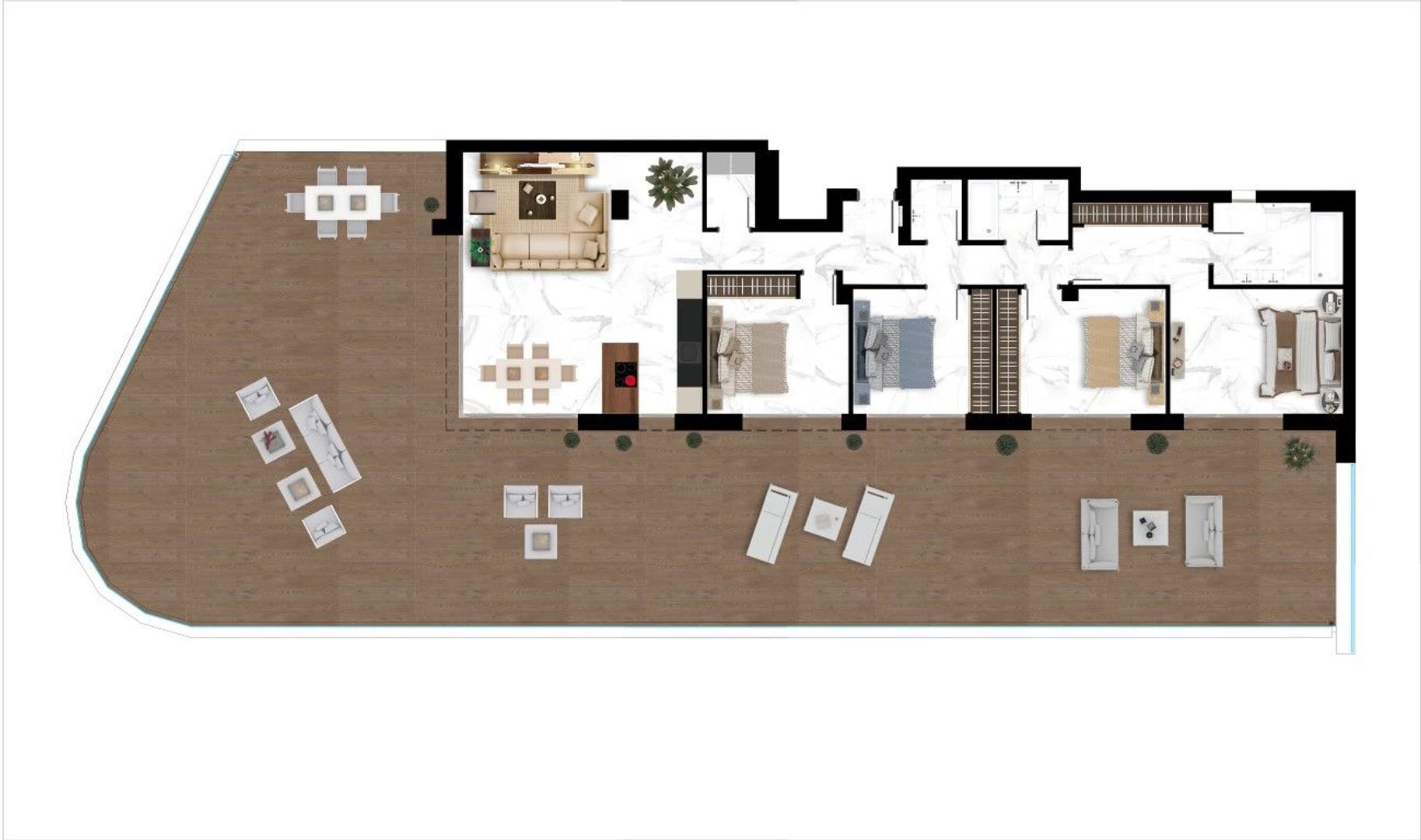 Apartments in Nueva Alcántara, Marbella plattegrond-7