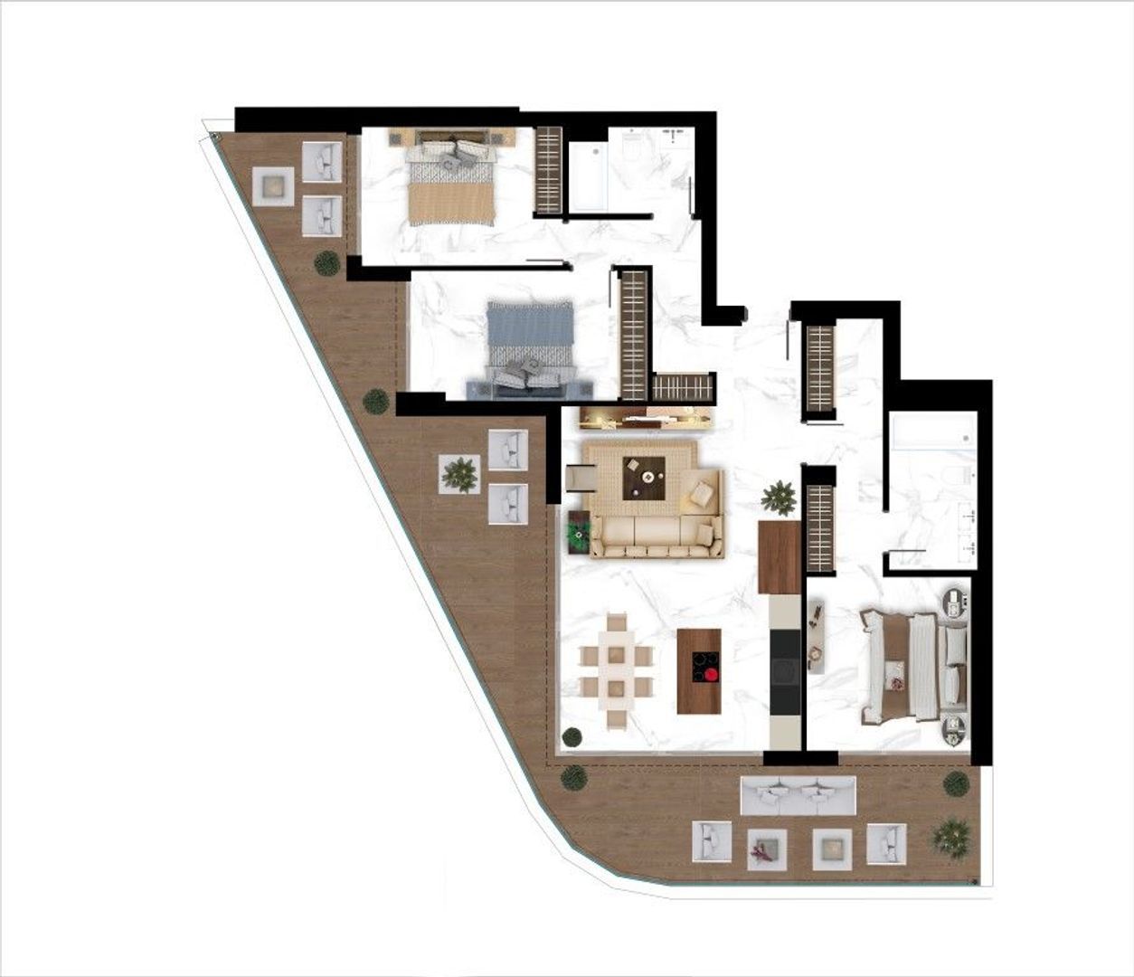 Apartments in Nueva Alcántara, Marbella plattegrond-5
