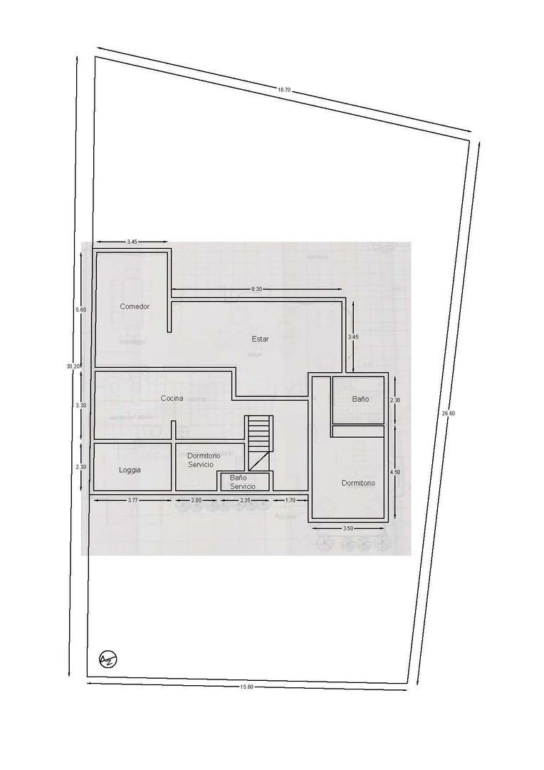 El Comendador, Santiago plattegrond-0