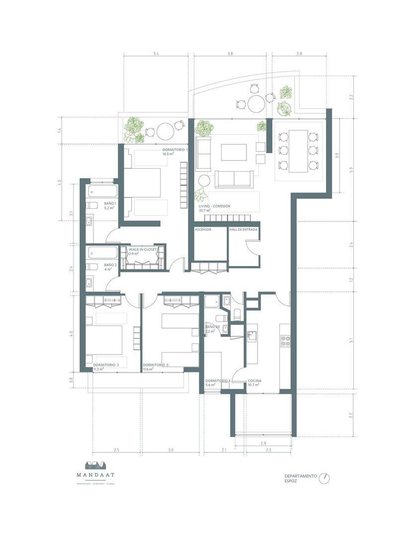 Espoz, Santiago plattegrond-0