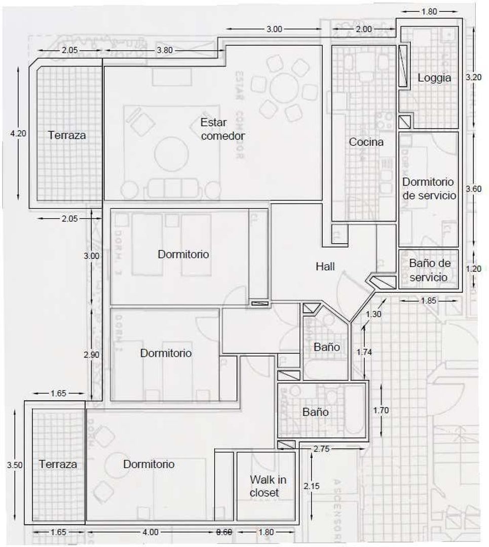 Pdte. Riesco, Santiago plattegrond-0