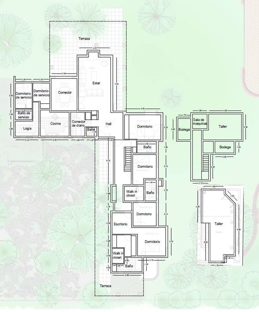 Fernández Concha, Santiago plattegrond-0