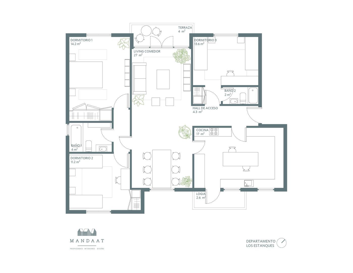 Eliodoro Yáñez, Santiago plattegrond-0