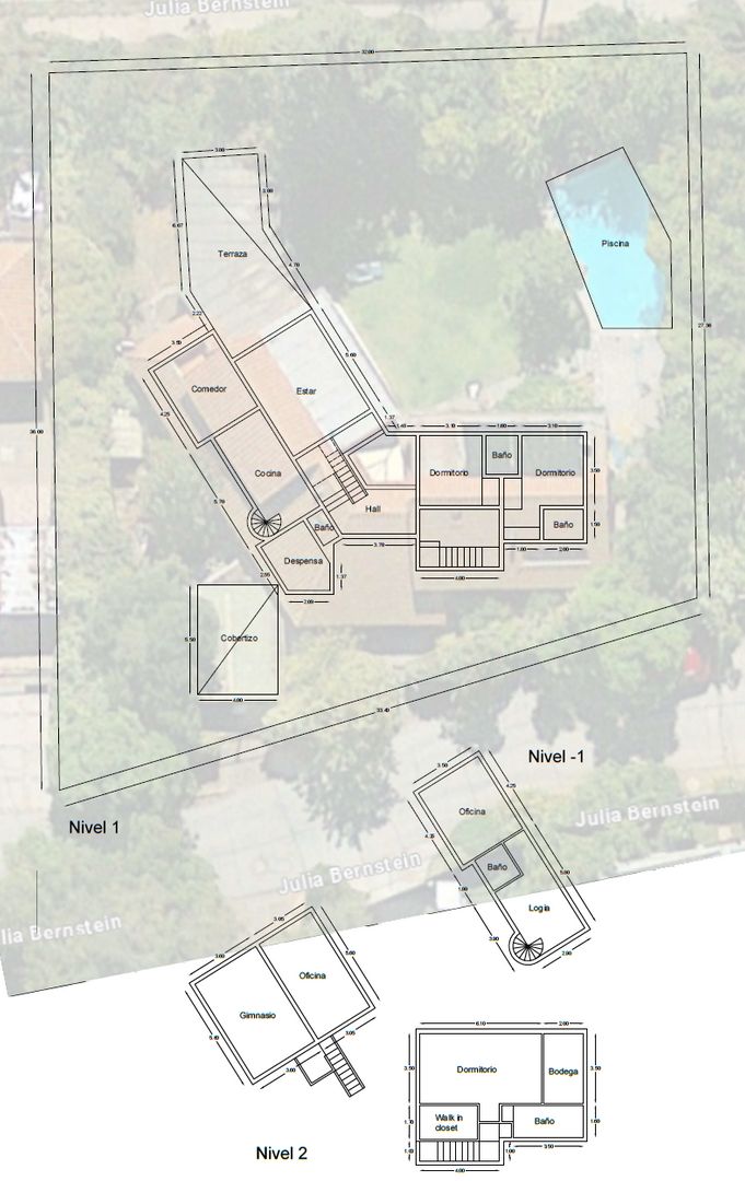Julia Bernstein, Santiago plattegrond-0
