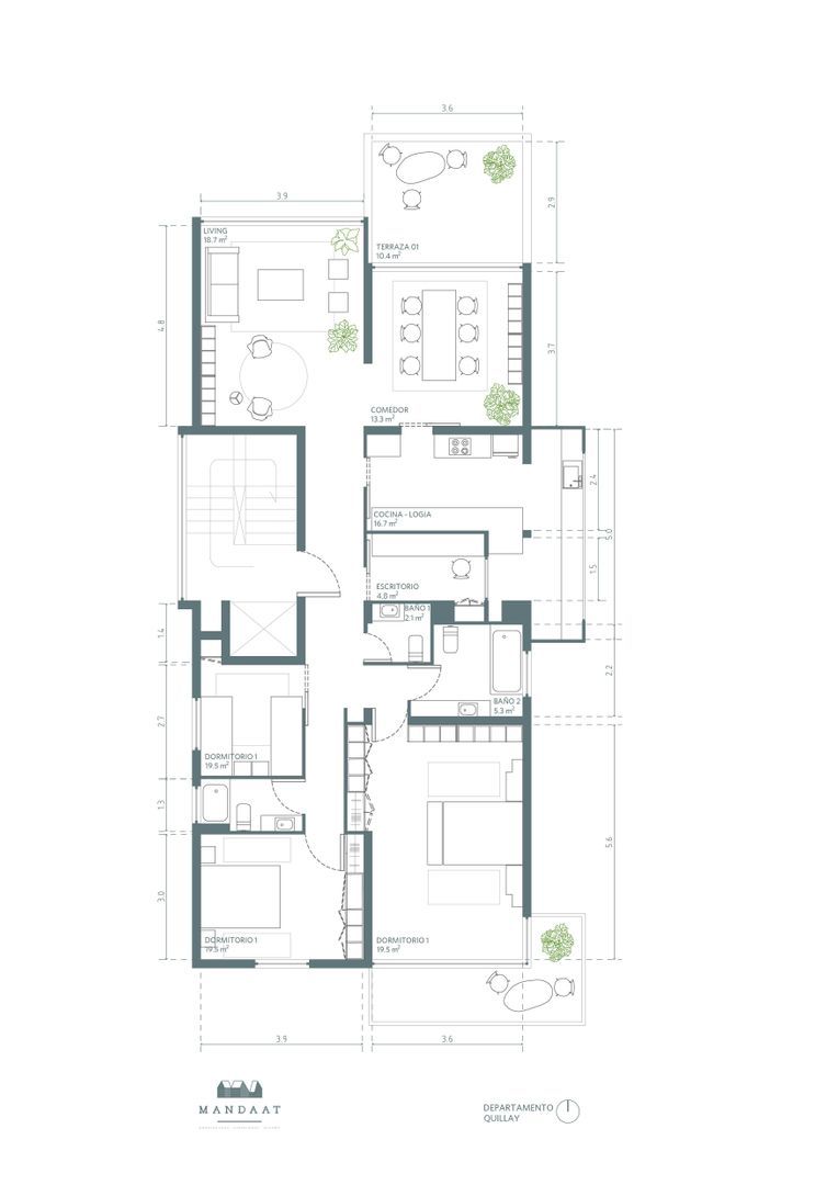 Quillay, Santiago plattegrond-0