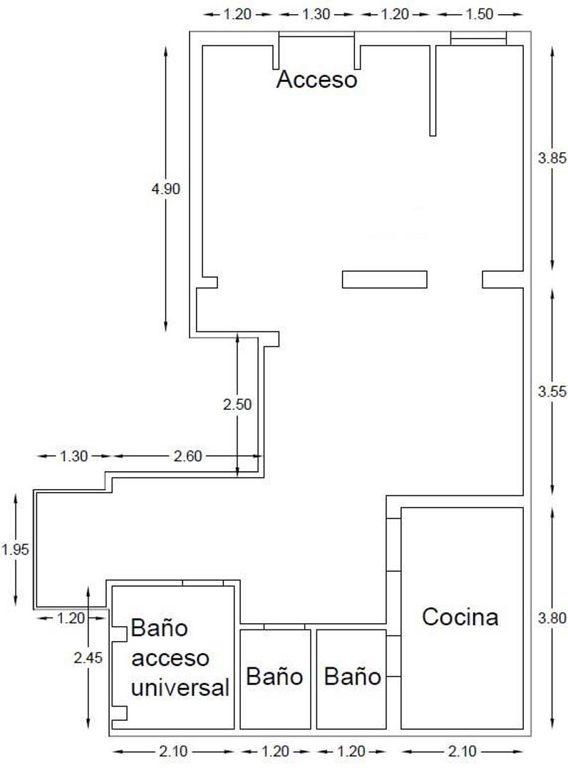 Caupolicán, Santiago plattegrond-0