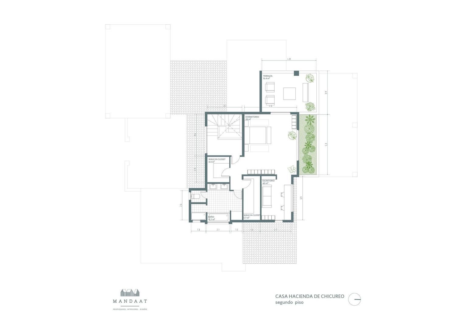 Camino de la Hacienda, Santiago plattegrond-1