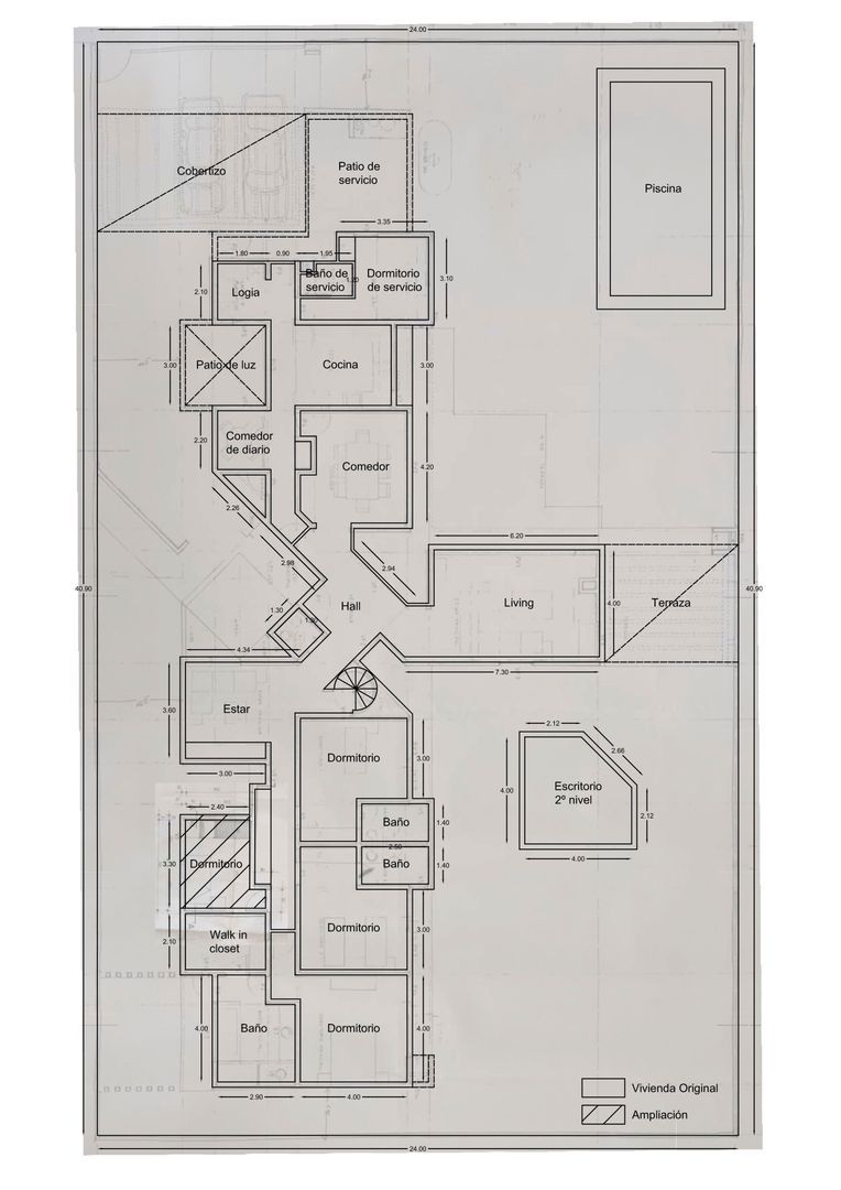 Camino del Algarrobo, Santiago plattegrond-0