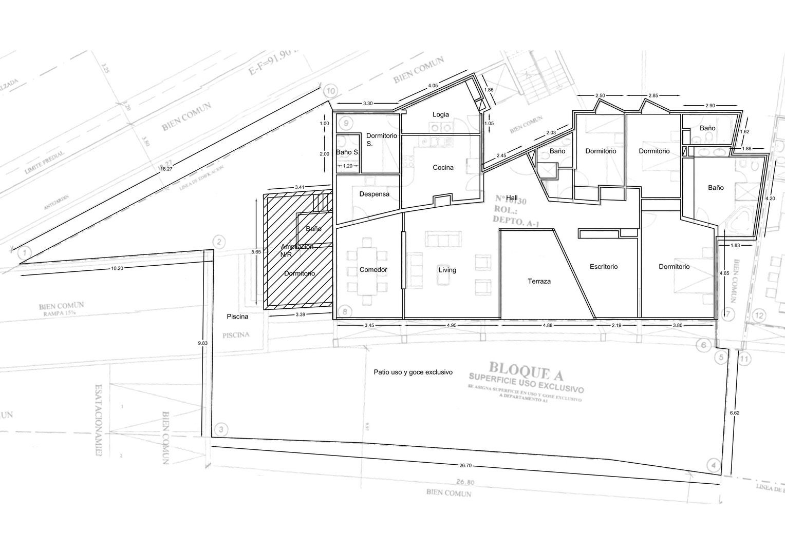 Vía Código, Santiago plattegrond-0