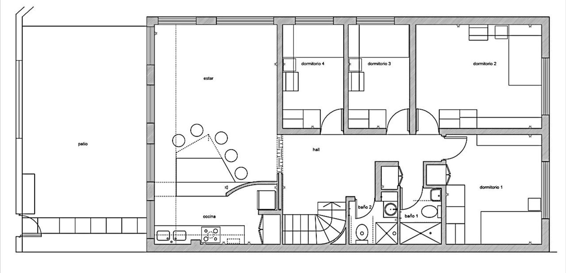 Diagonal Oriente, Santiago plattegrond-0