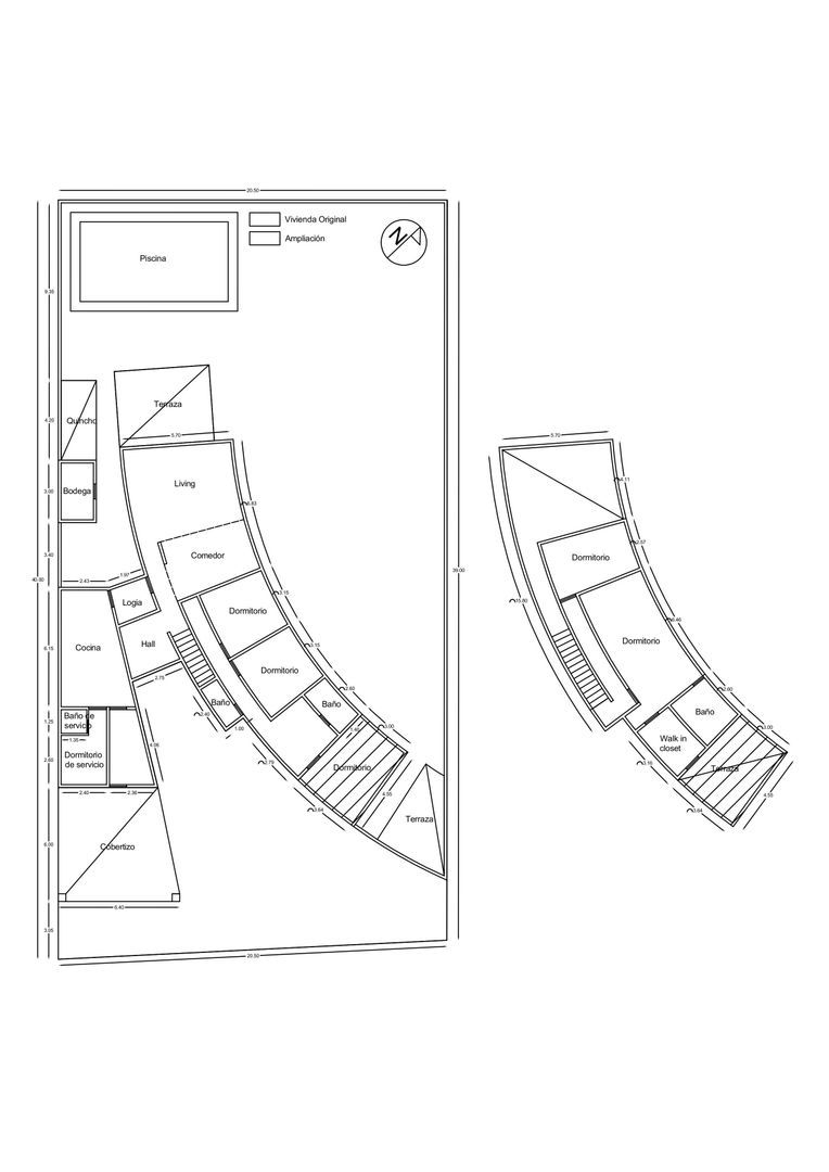 El Almendro Oriente, Santiago plattegrond-0