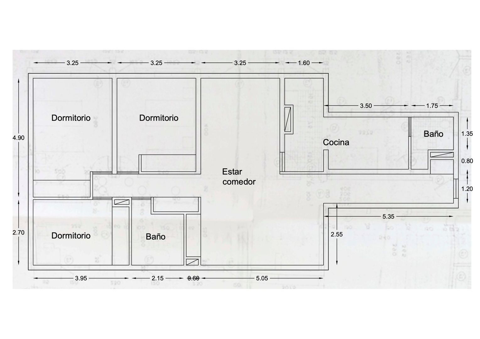 Av. Italia, Santiago plattegrond-0