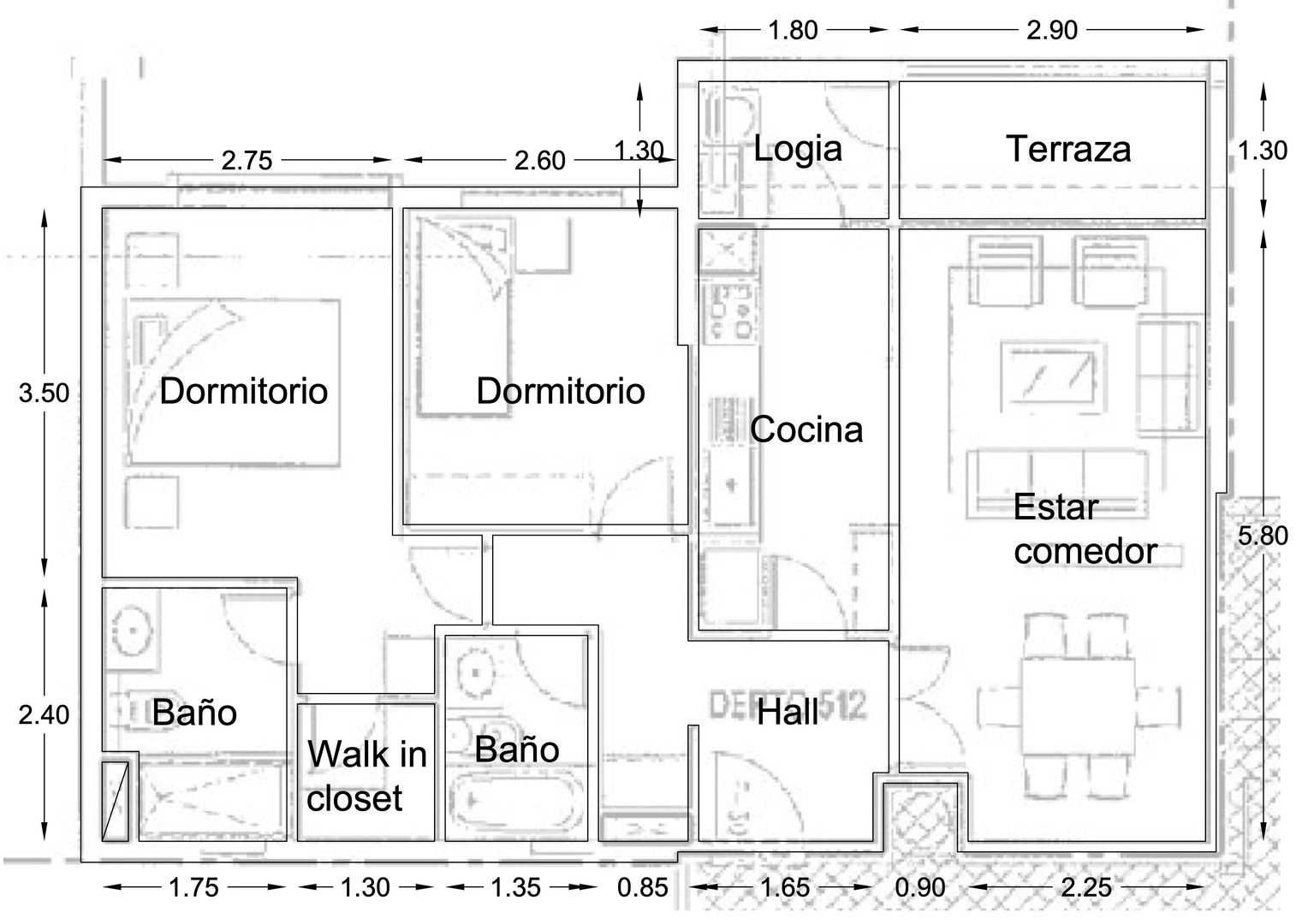 Brown Norte, Santiago plattegrond-0