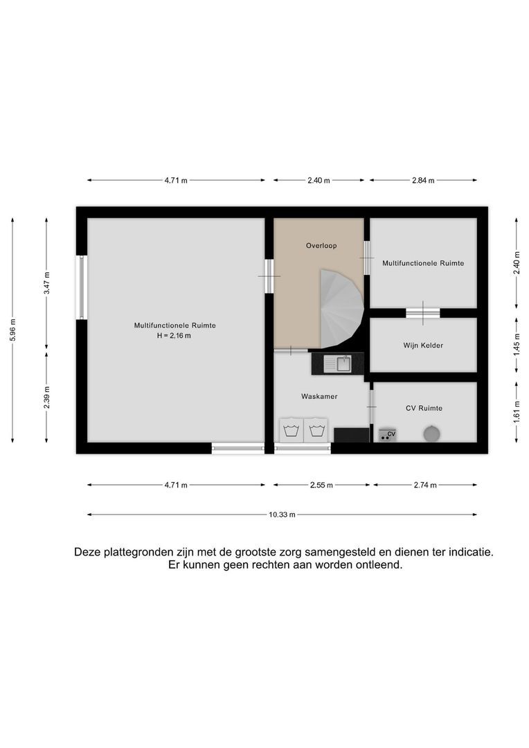Bonaertsweg 6, Bunde plattegrond-2