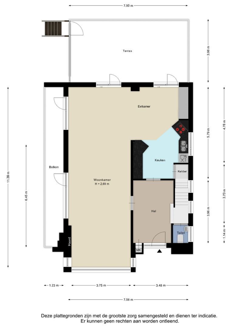 Leenderkapelweg 8, Landgraaf plattegrond-0