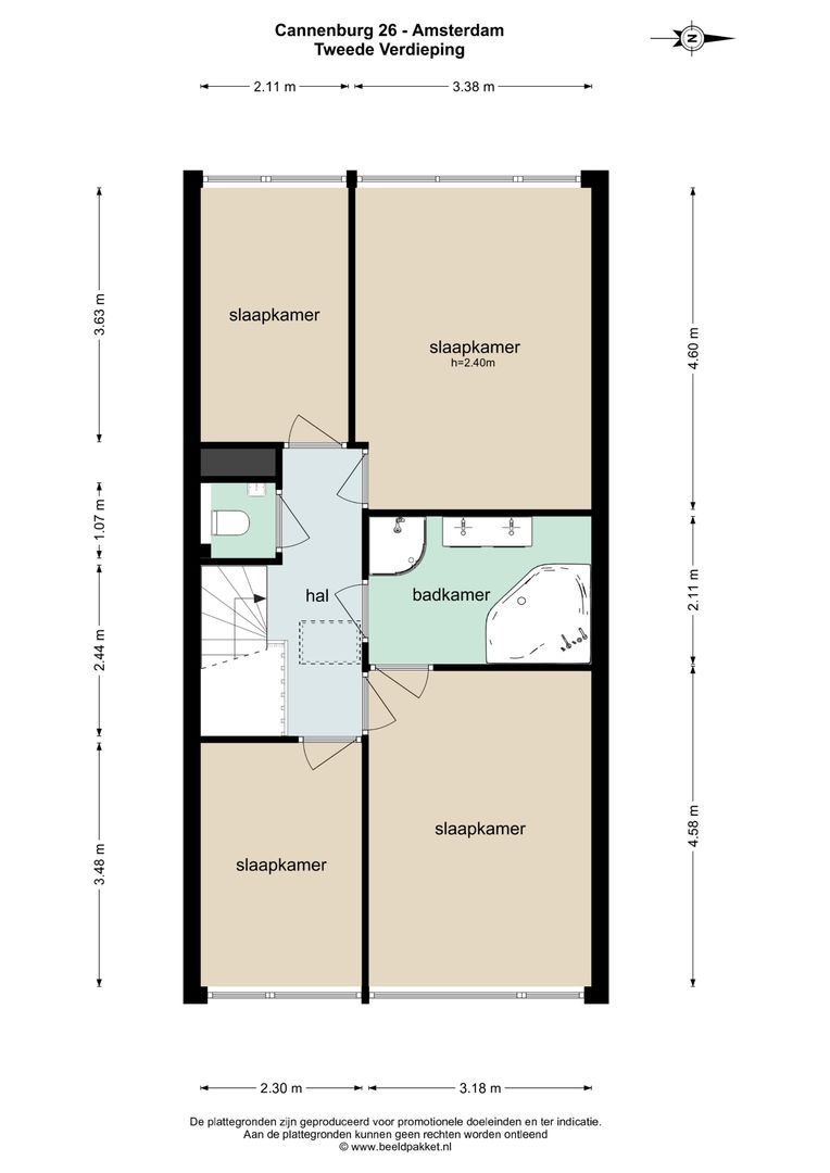 Cannenburg 26, Amsterdam plattegrond-2