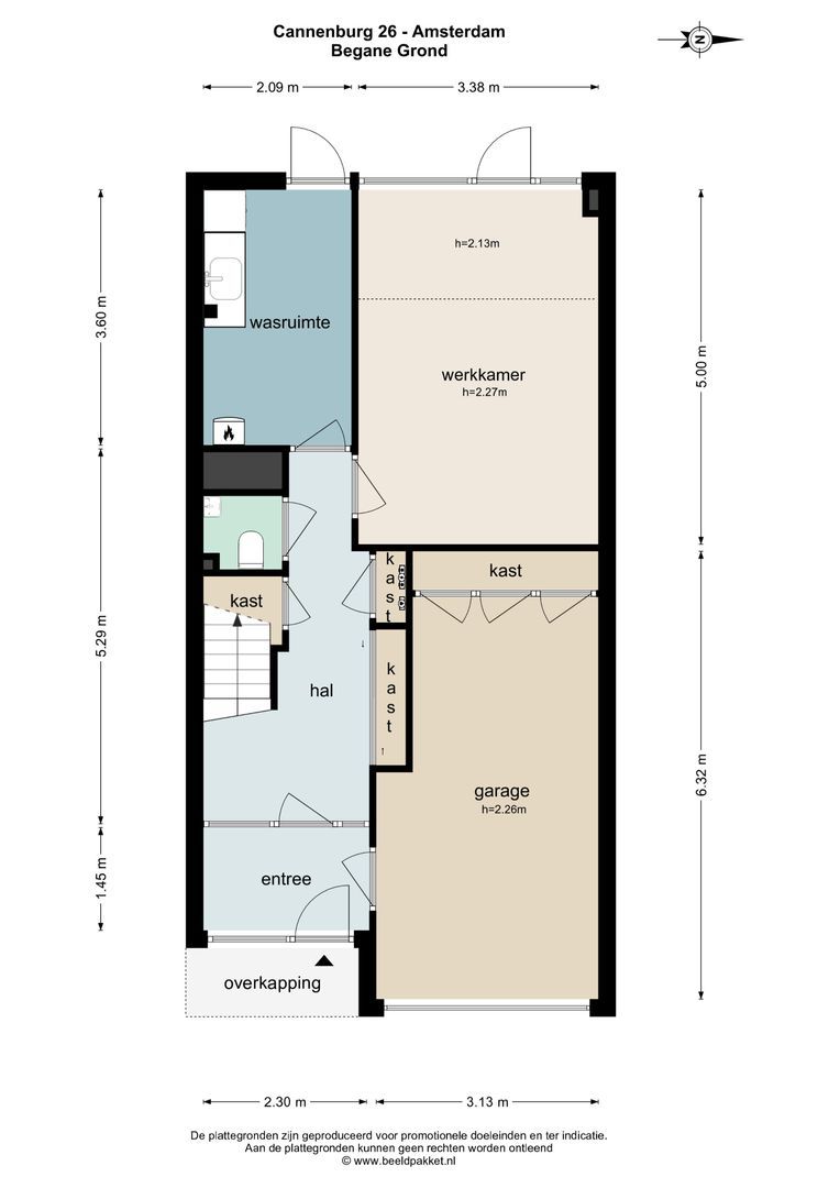 Cannenburg 26, Amsterdam plattegrond-0