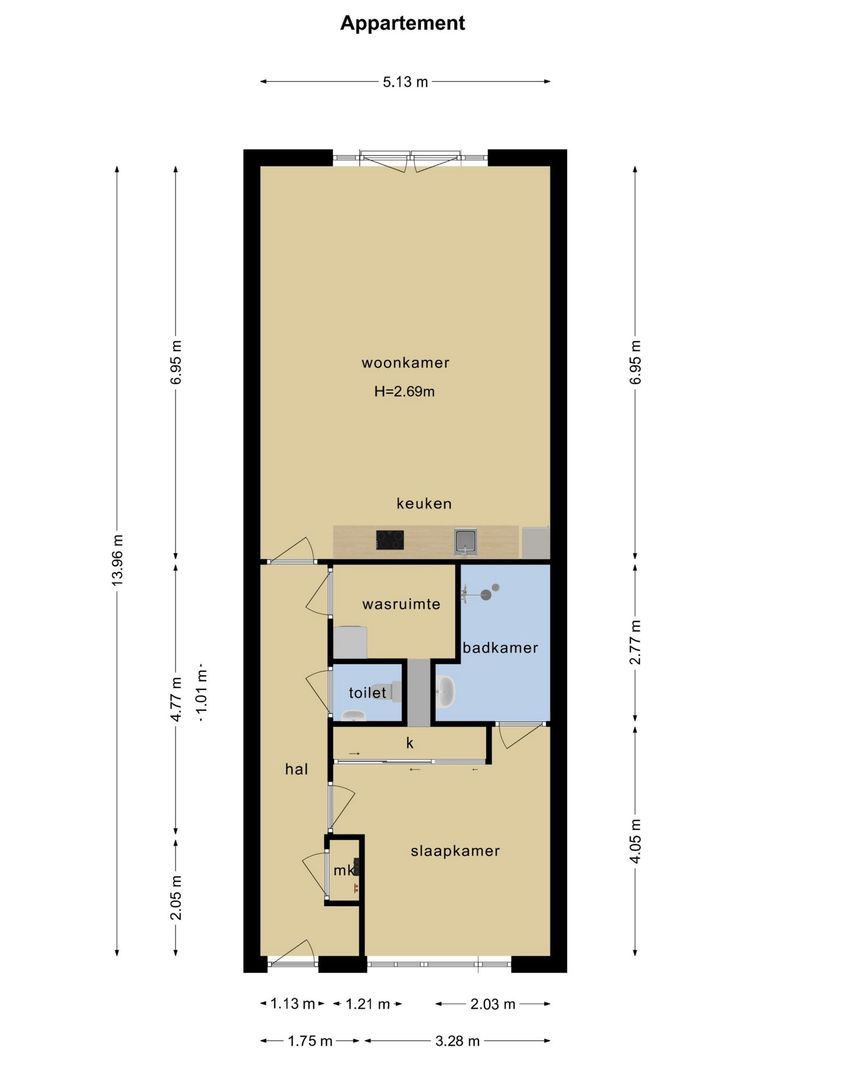 Bellevuelaan, Haarlem plattegrond-0