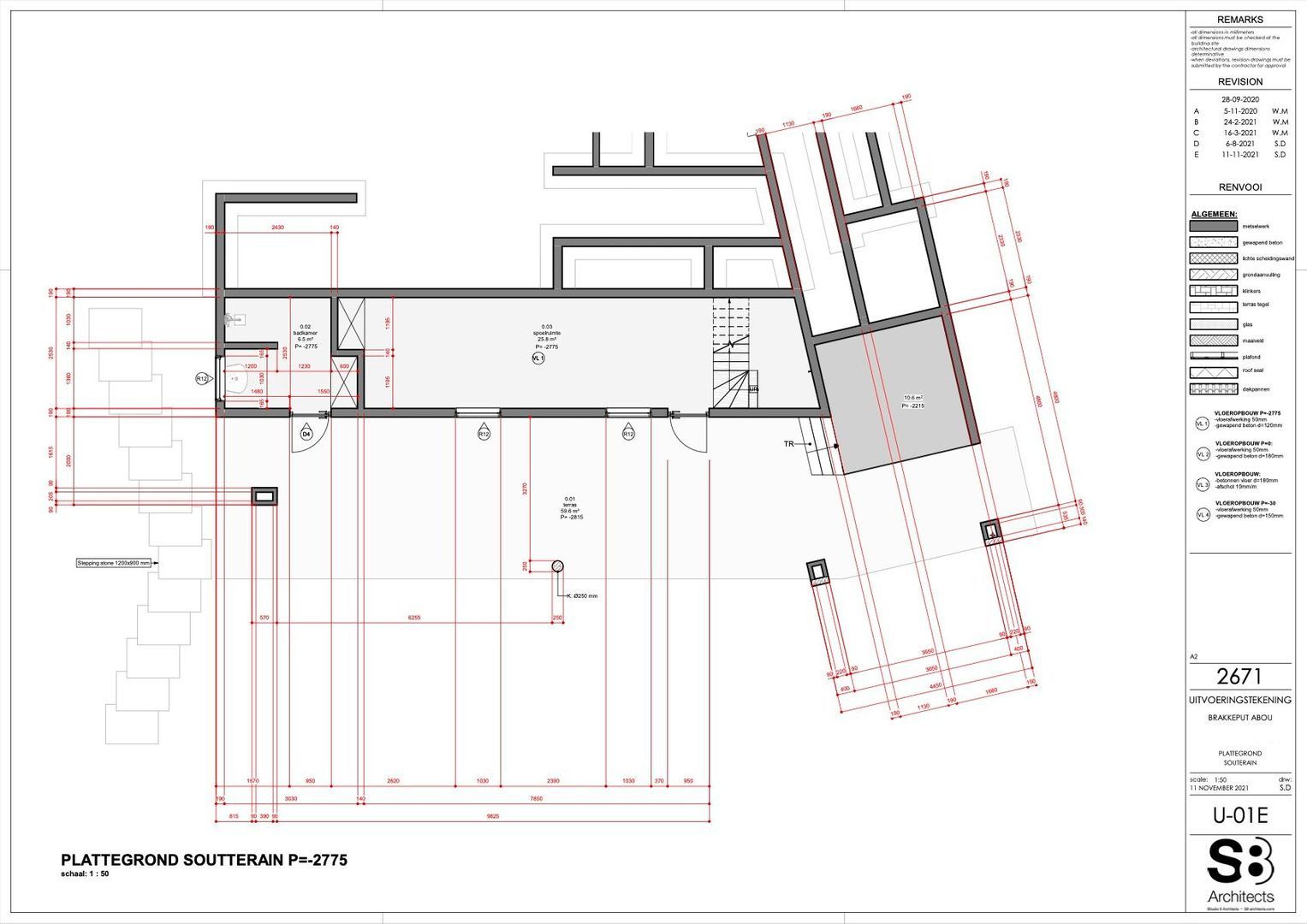 Brakkeput Abou 68, Curaçao plattegrond-1