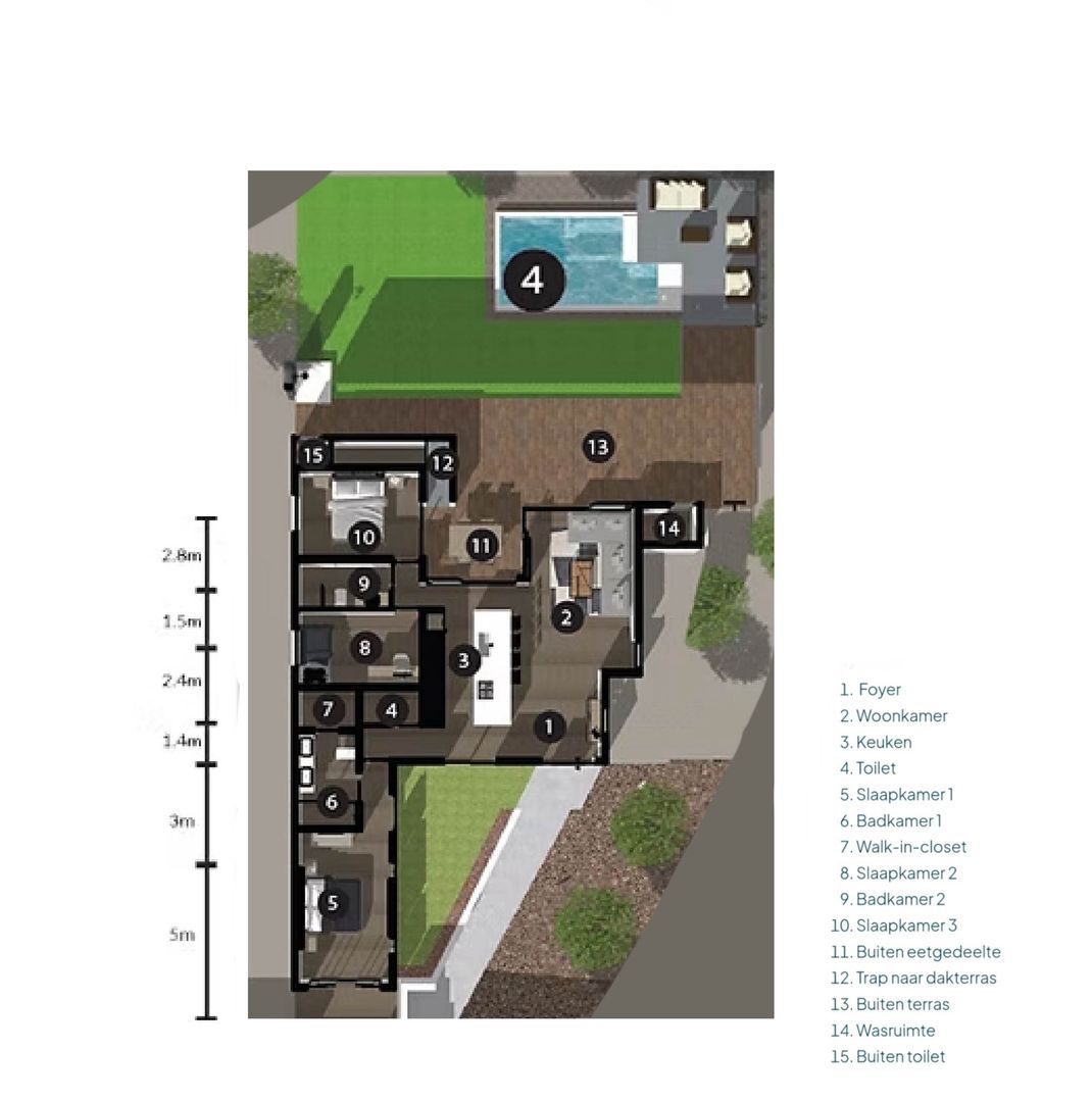 Hòfi Sint Joris B12, nabij Sint Joris Baai plattegrond-1
