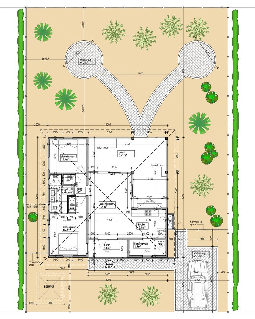 Kaya Kratos, Villapark Flamboyan plattegrond-0