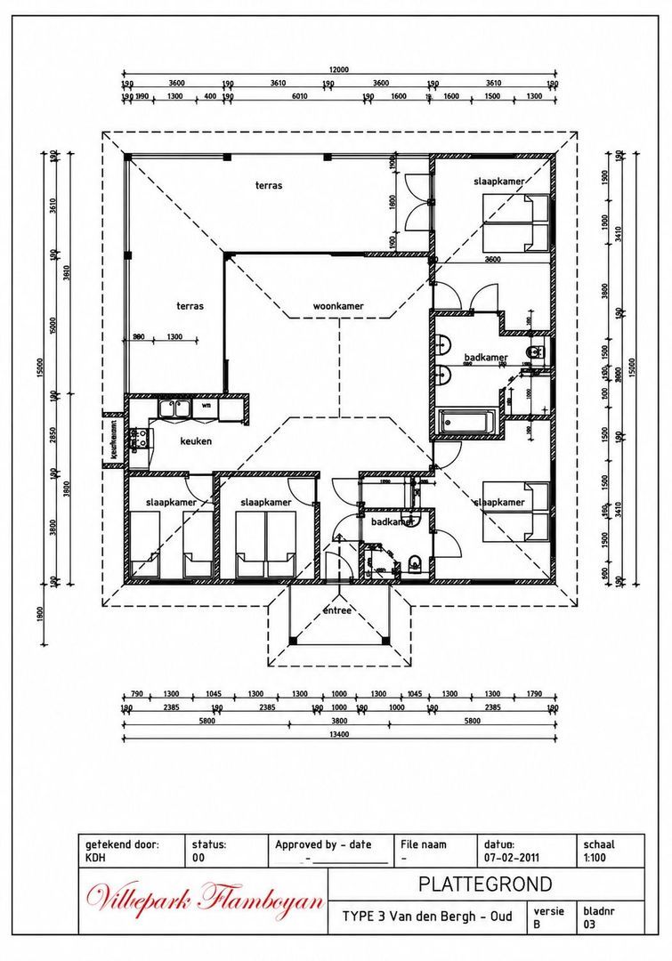 Kaya Galatea 12, Villapark Flamboyan plattegrond-0