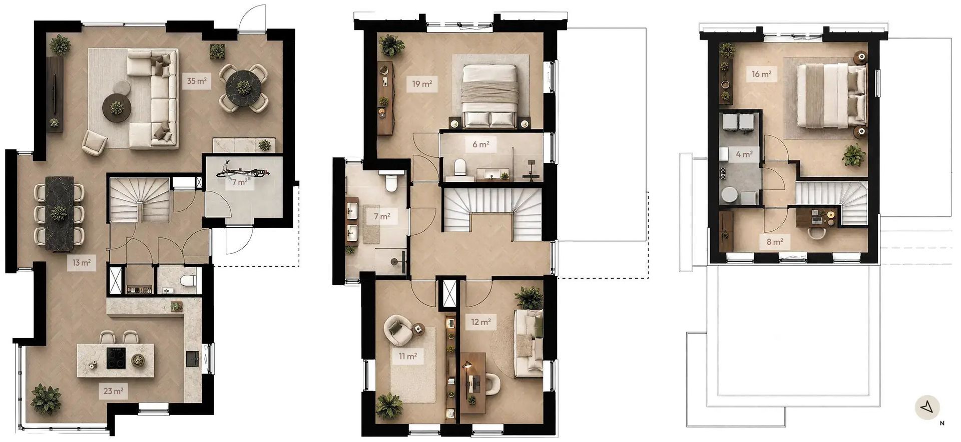 Hofwachters, Hendrik-Ido-Ambacht plattegrond-0