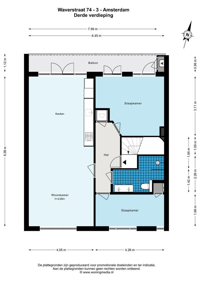 Waverstraat 74 3, Amsterdam foto-20