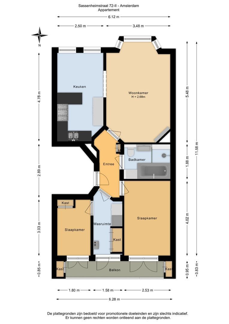 Sassenheimstraat 72 2, Amsterdam foto-32