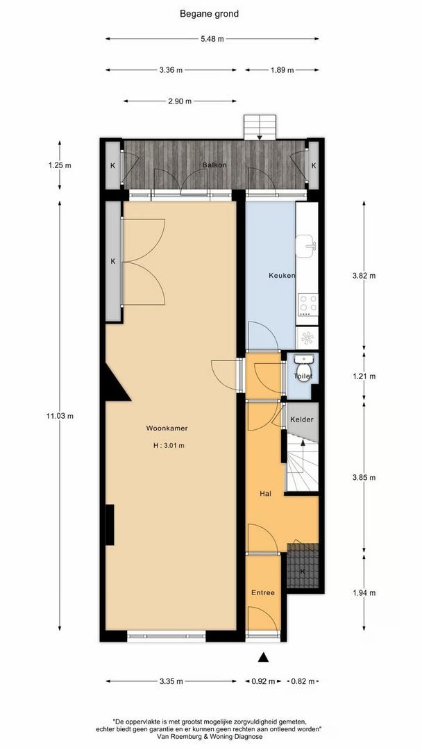 Middenweg 143 H, Amsterdam plattegrond-1