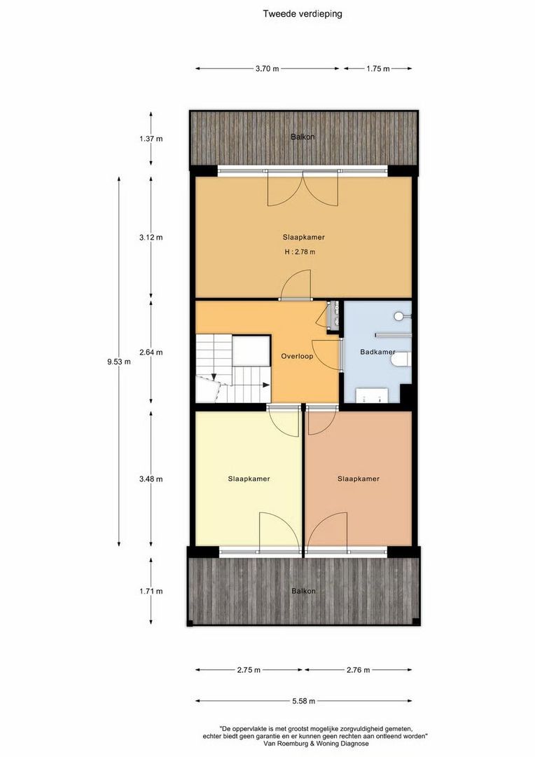 Srefidensiplein 76 A, Amsterdam plattegrond-1