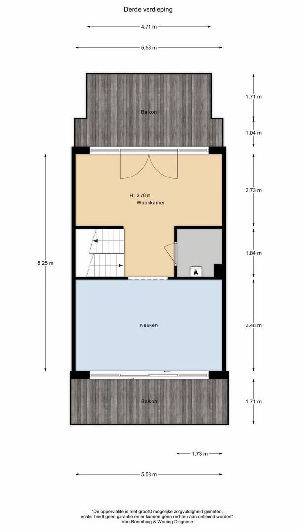 Srefidensiplein 76 A, Amsterdam plattegrond-2