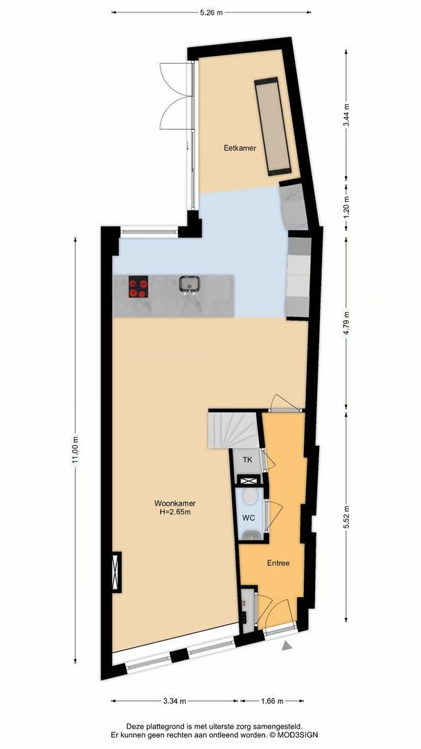 Westkolk 30, Spaarndam plattegrond-0