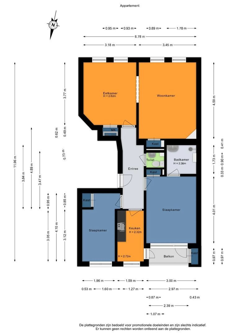 Van Tuyll van Serooskerkenweg 38 2, Amsterdam plattegrond-0