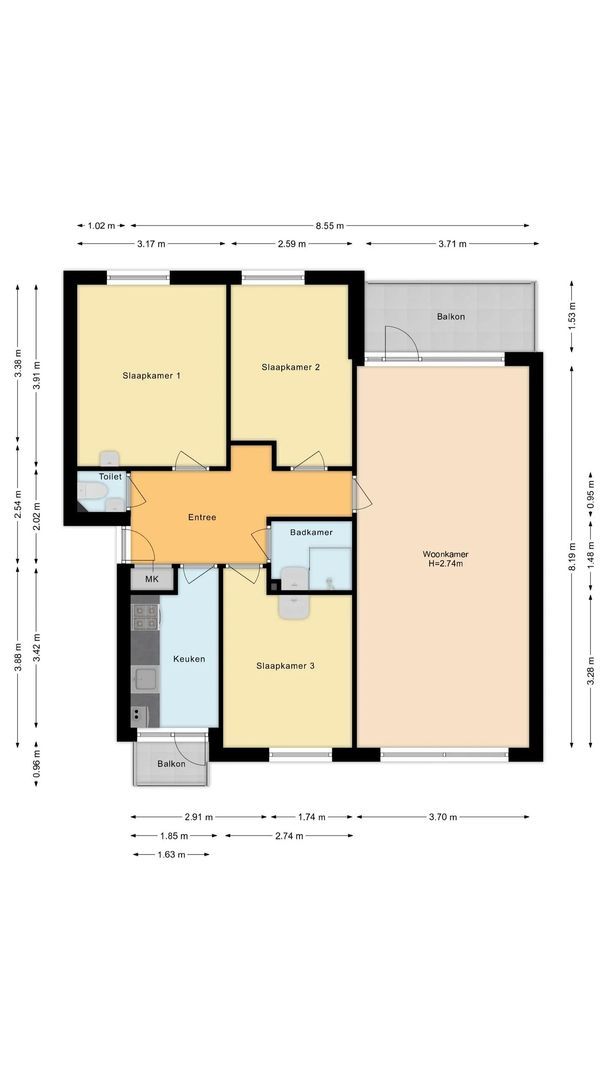 Jennerstraat 25, Amsterdam plattegrond-0