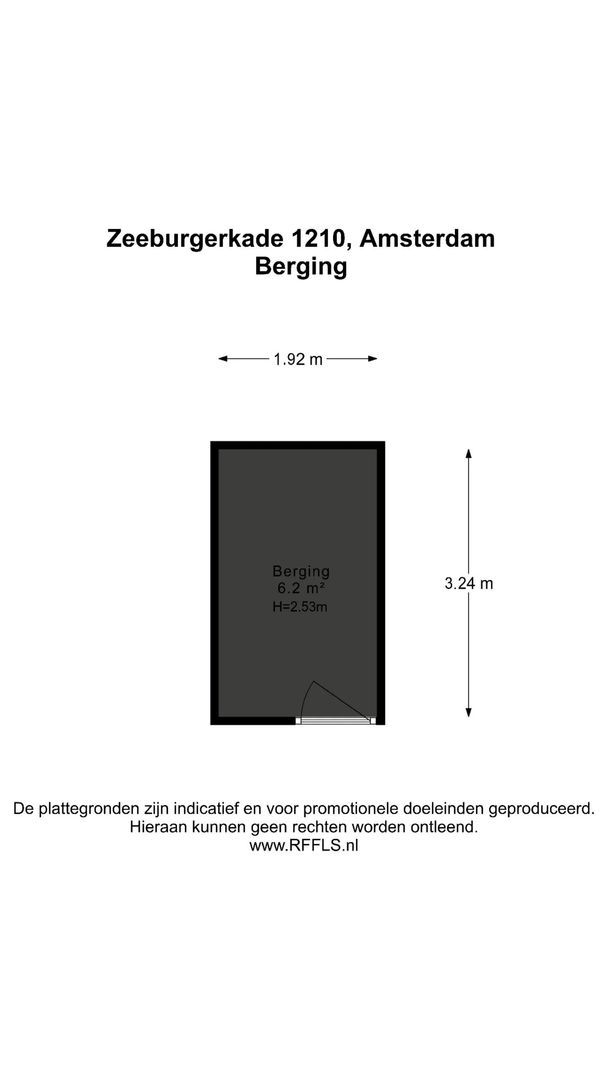 Zeeburgerkade 1210, Amsterdam plattegrond-1
