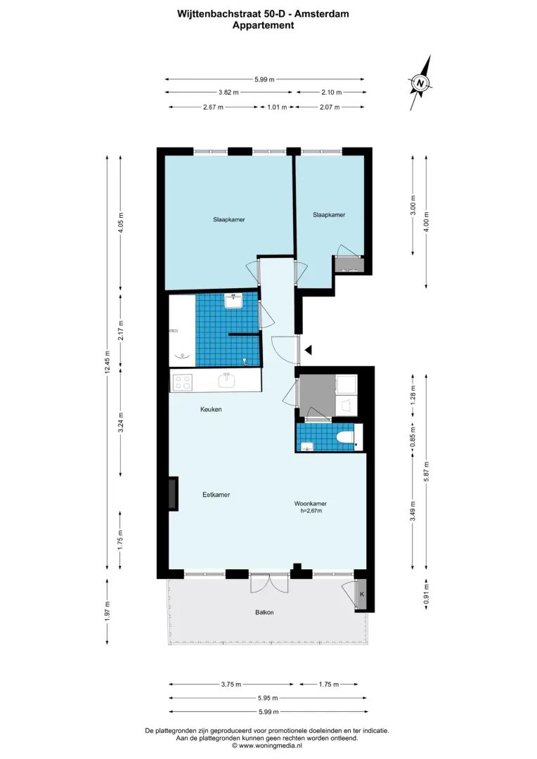 Wijttenbachstraat 50 D, Amsterdam plattegrond-0