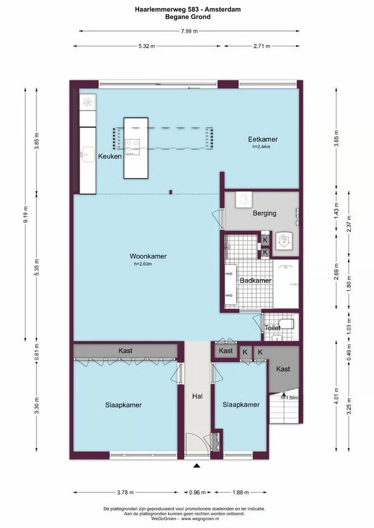 Haarlemmerweg 583, Amsterdam plattegrond-0