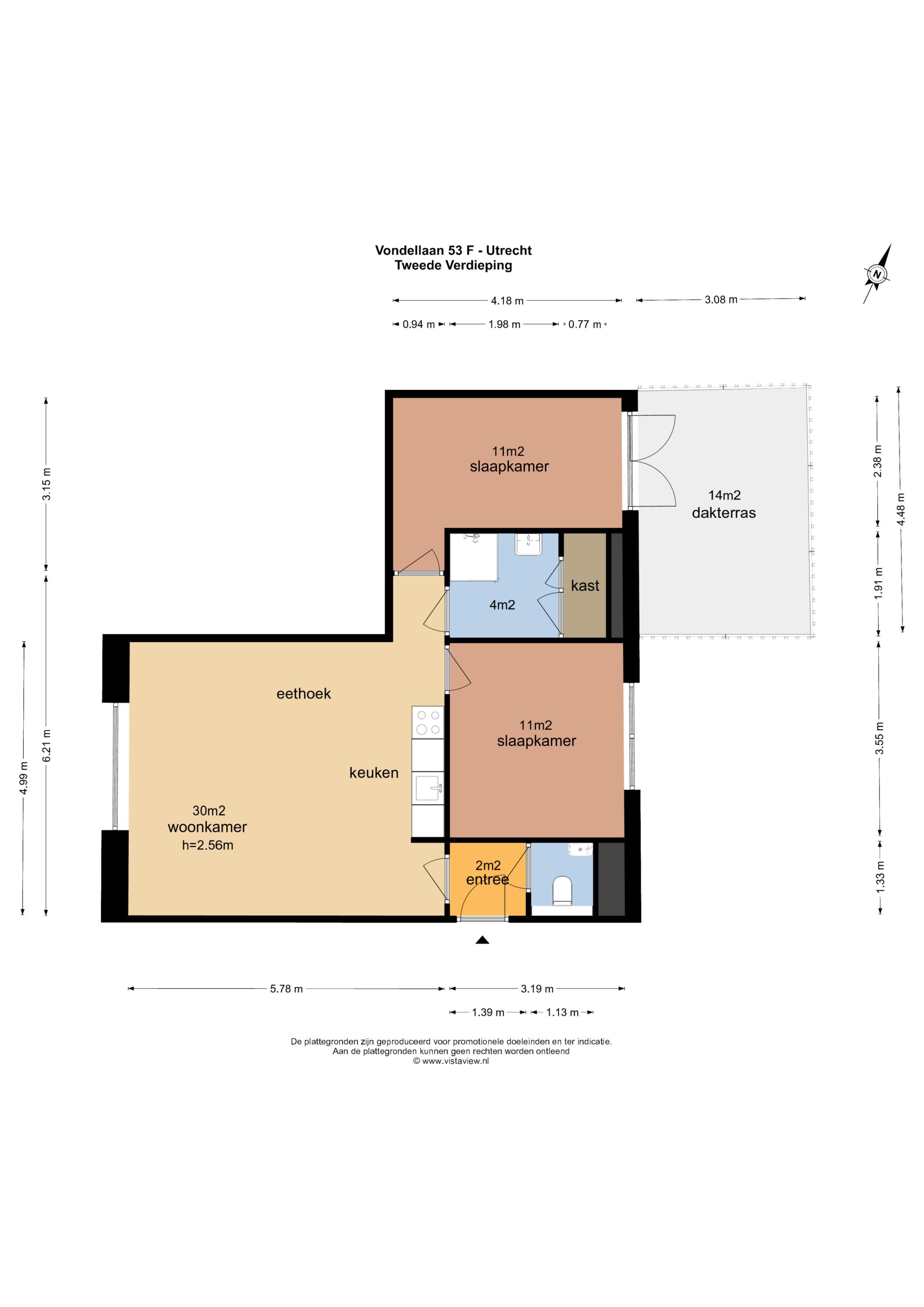 Vondellaan 53, Utrecht plattegrond-7