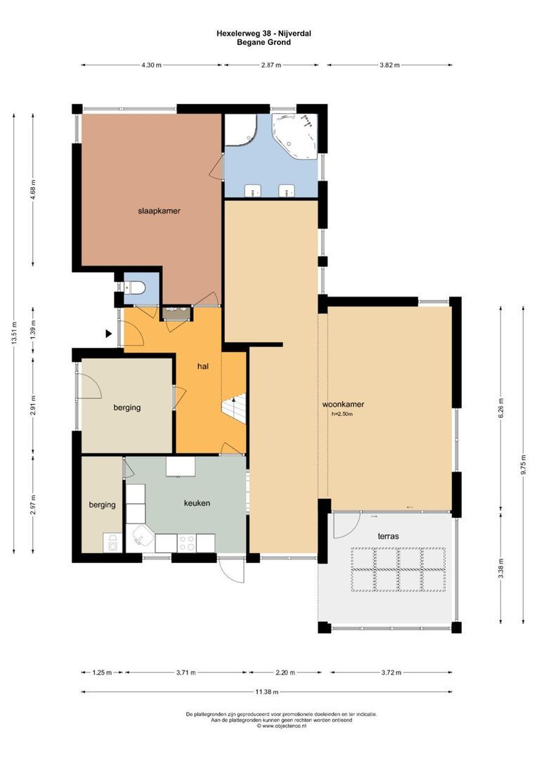 Hexelerweg 38, Nijverdal plattegrond-0