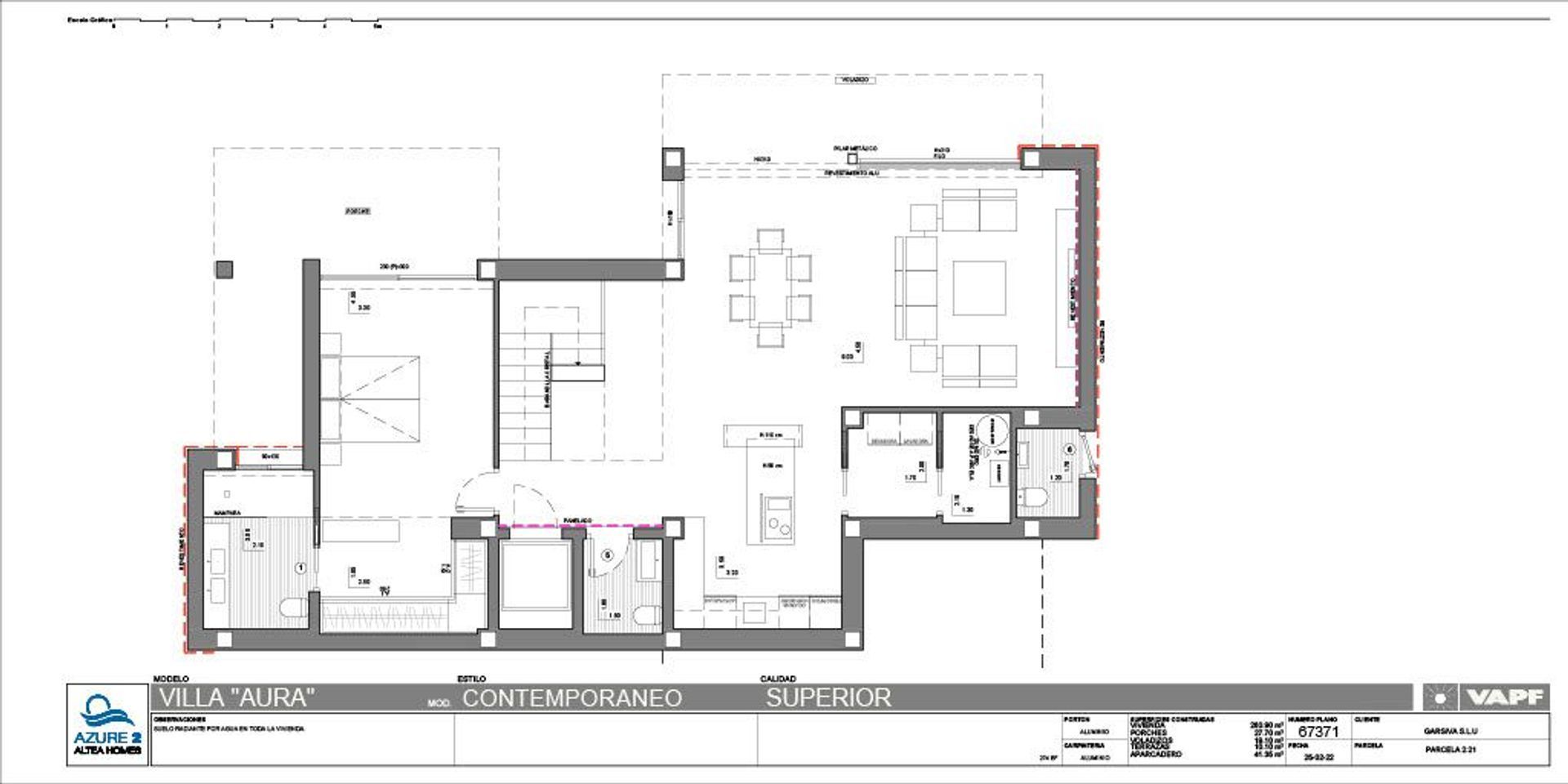 Exclusive luxurious villa Aura in Altea, Altea plattegrond-1