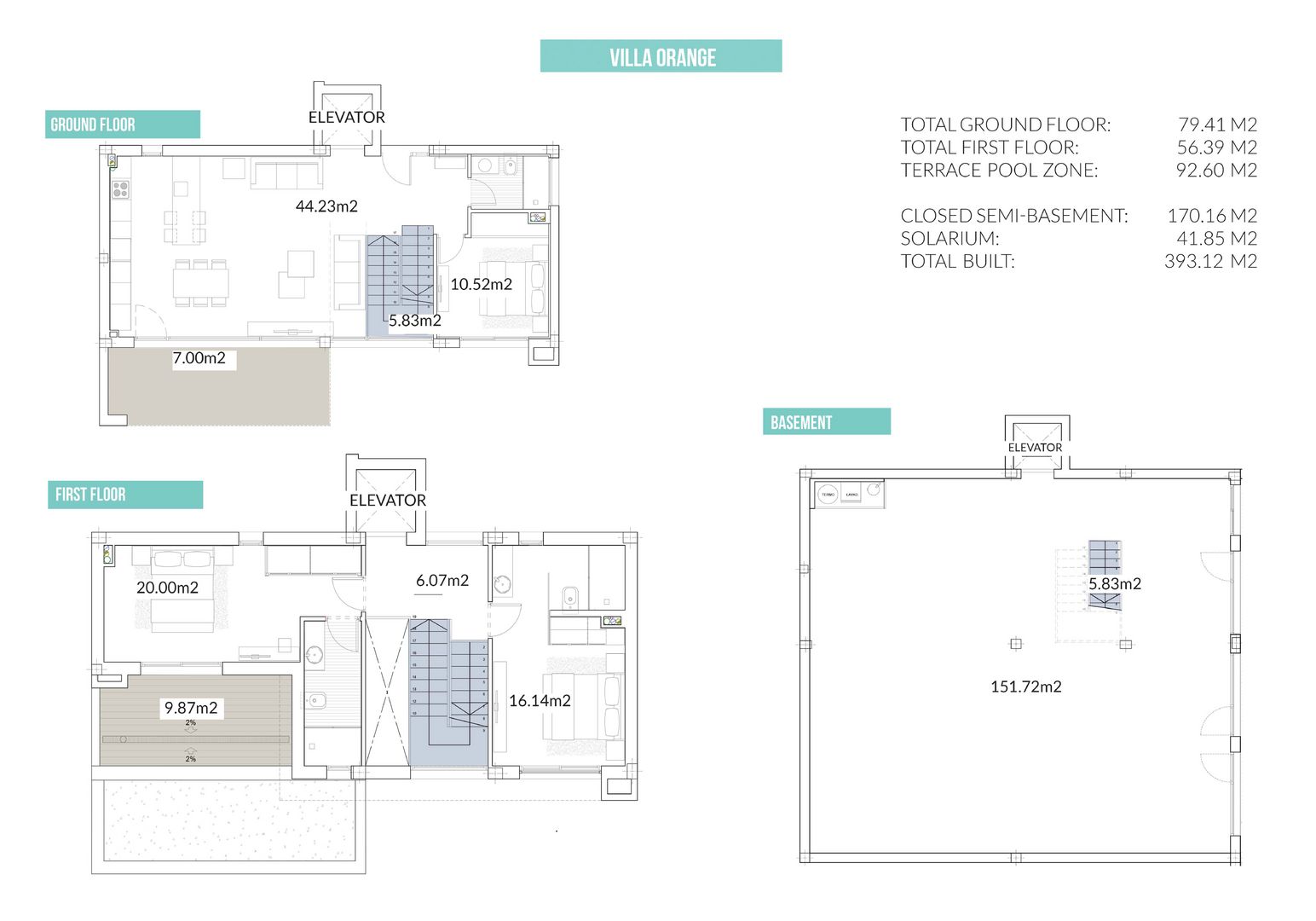 Luxury villa with Infinity pool and elevator, Finestrat plattegrond-1
