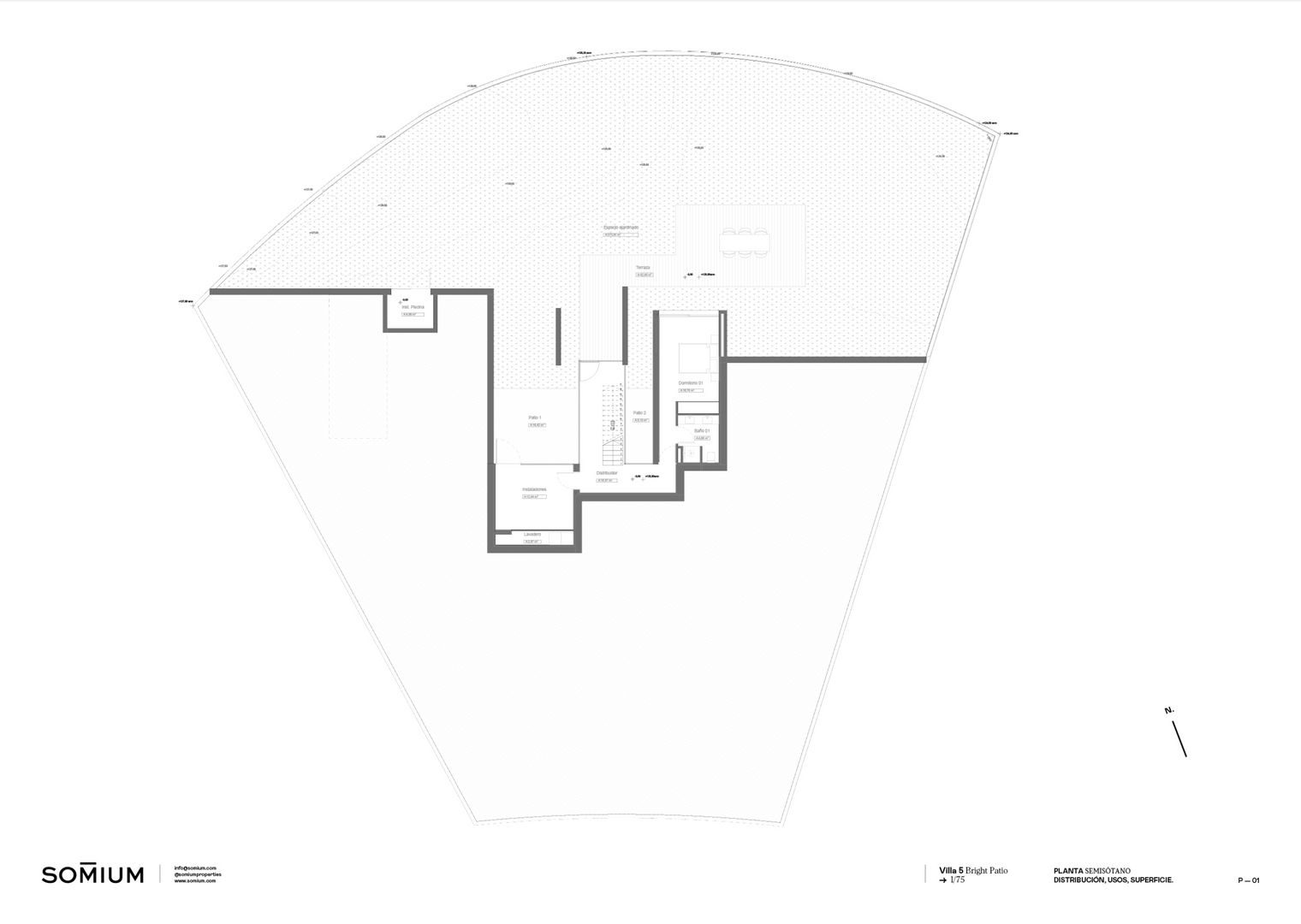 Impressive Villa Bright Patio for sale in Las Colinas Golf Resort, Orihuela plattegrond-4