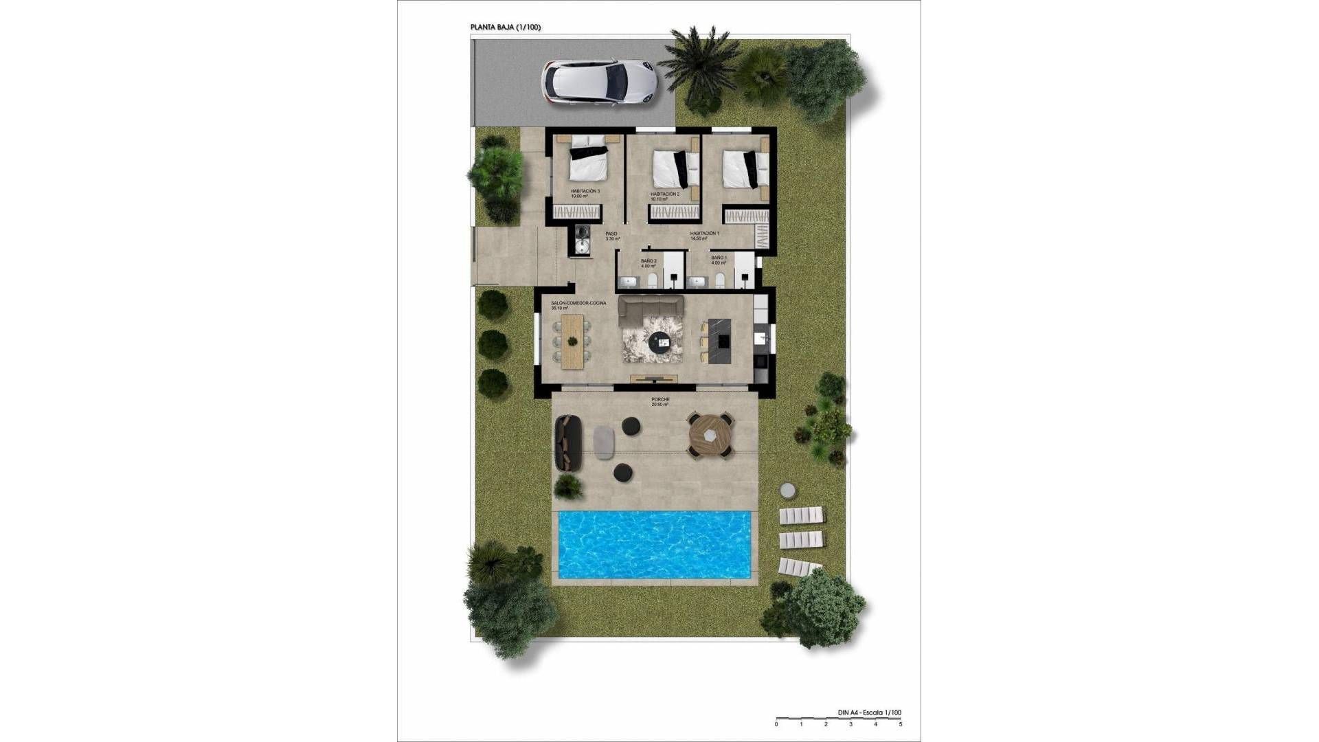 Alicante - La Solana, Hondon de Las Nieves plattegrond-0