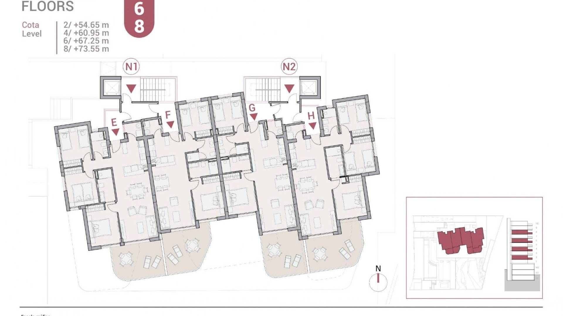 Alicante - Calpe Manzanera, Calpe plattegrond-1