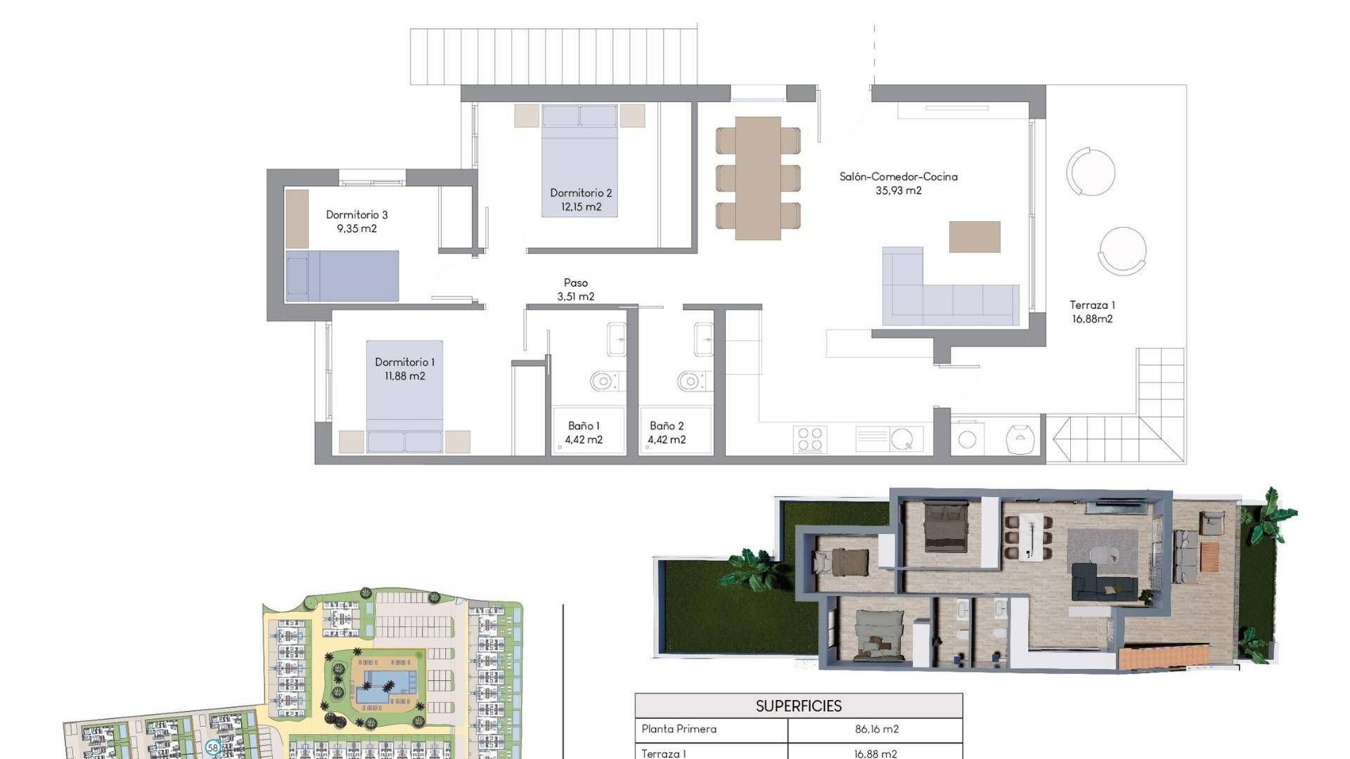 Alicante - Finestrat Hills, Finestrat plattegrond-0
