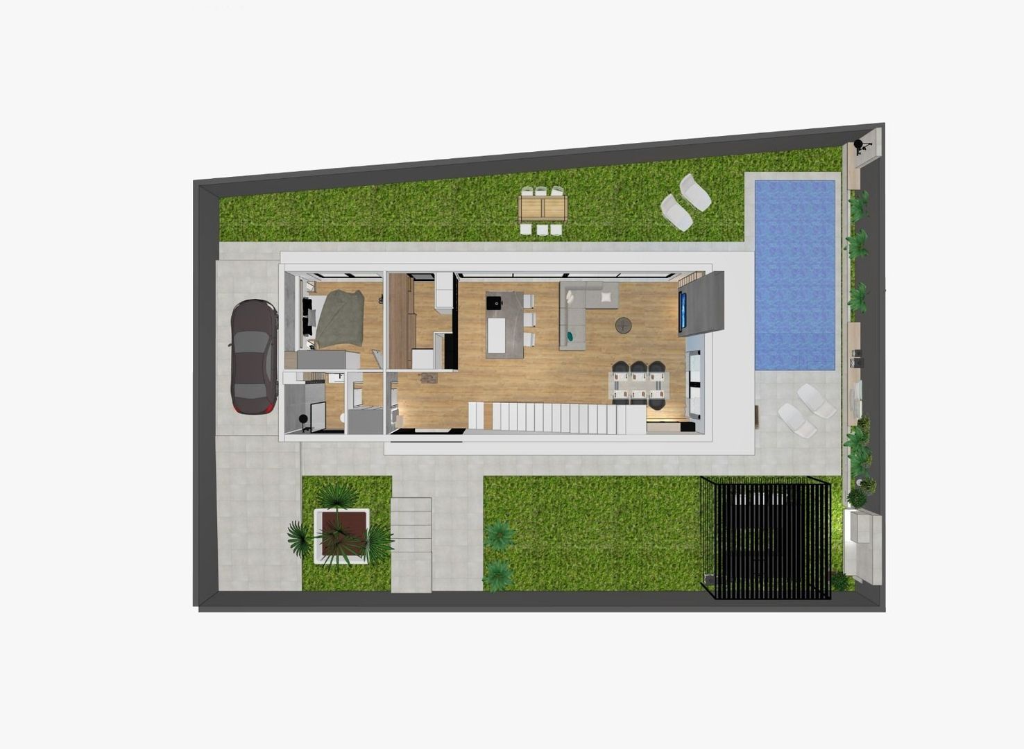 In the natural Mas Alba, Sitges plattegrond-3